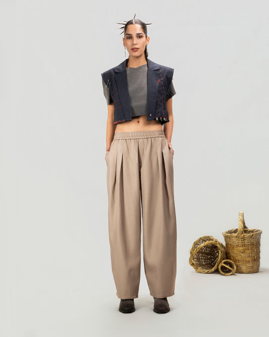 Soft Pleat Wide Pant