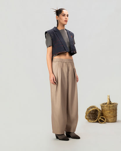 Soft Pleat Wide Pant