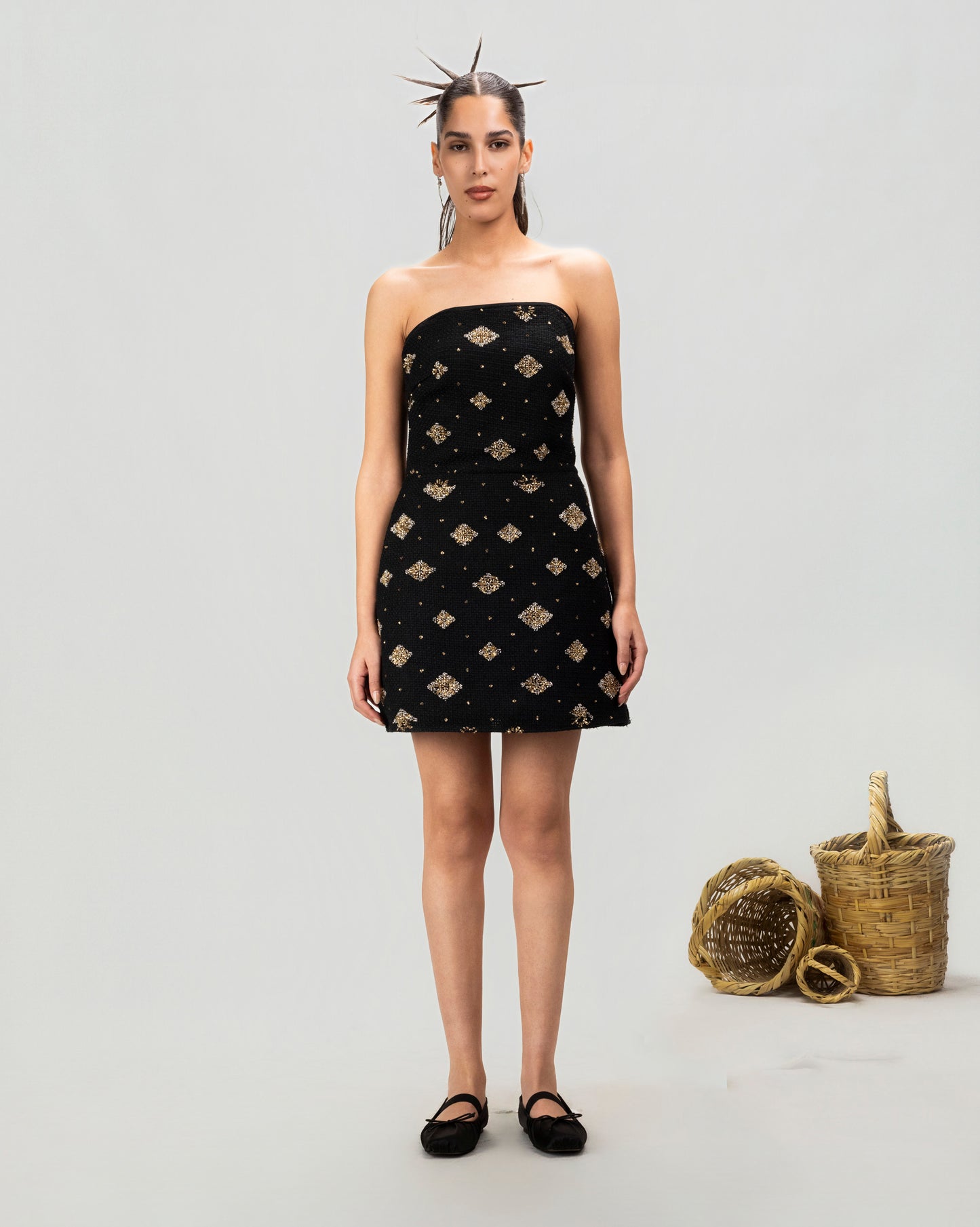 Gilded Night Mini Dress