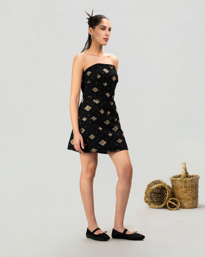 Gilded Night Mini Dress