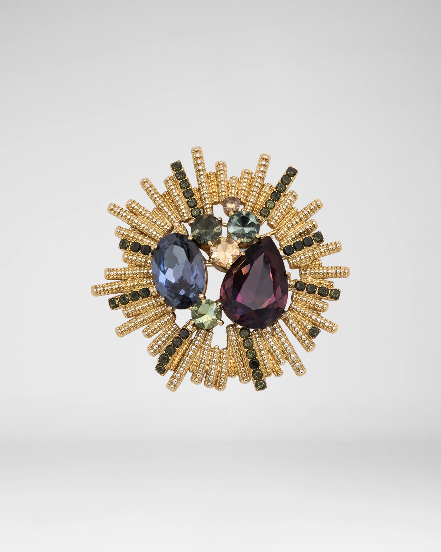 Gold Radiance Brooch
