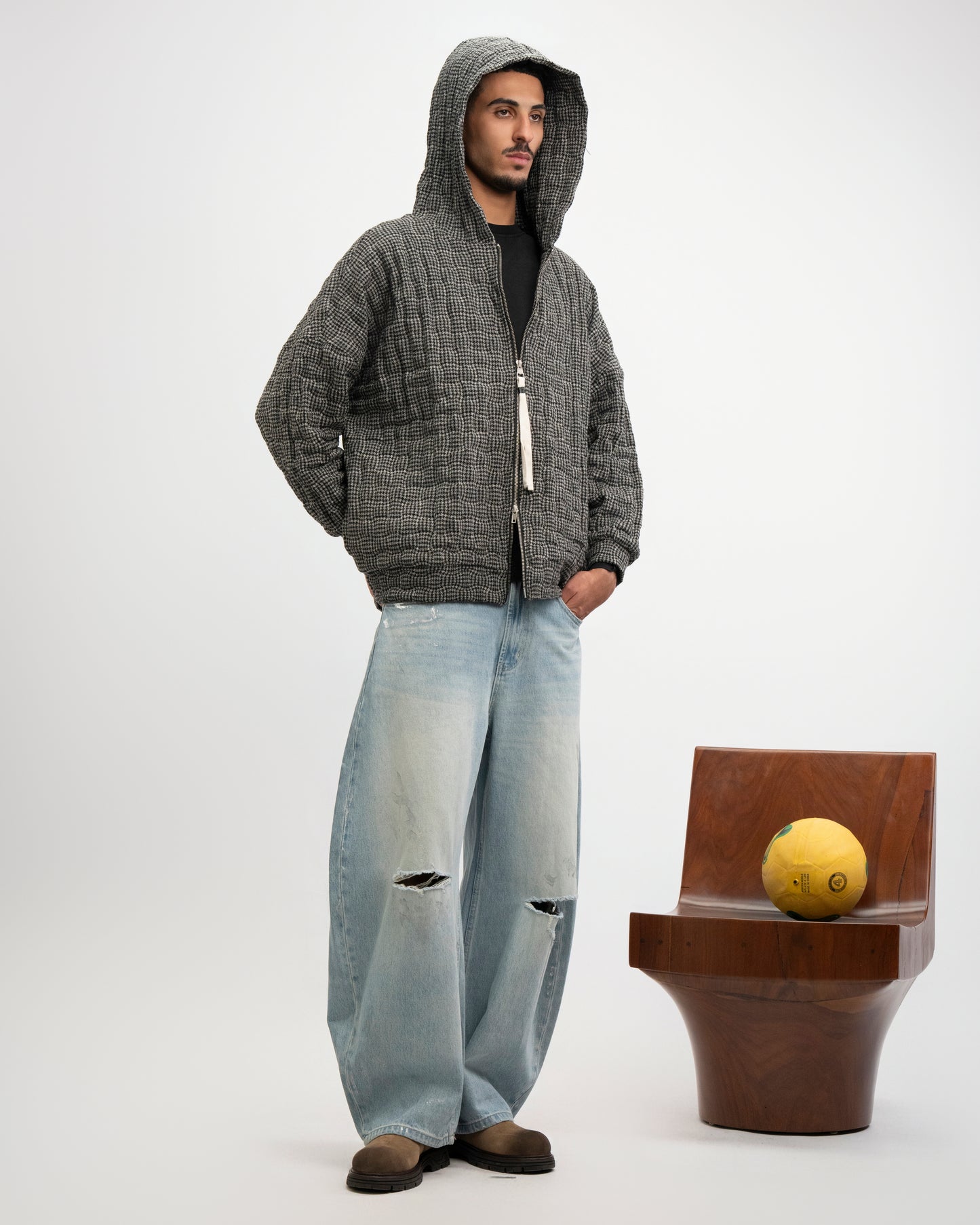 Crossgrain Hood Jacket