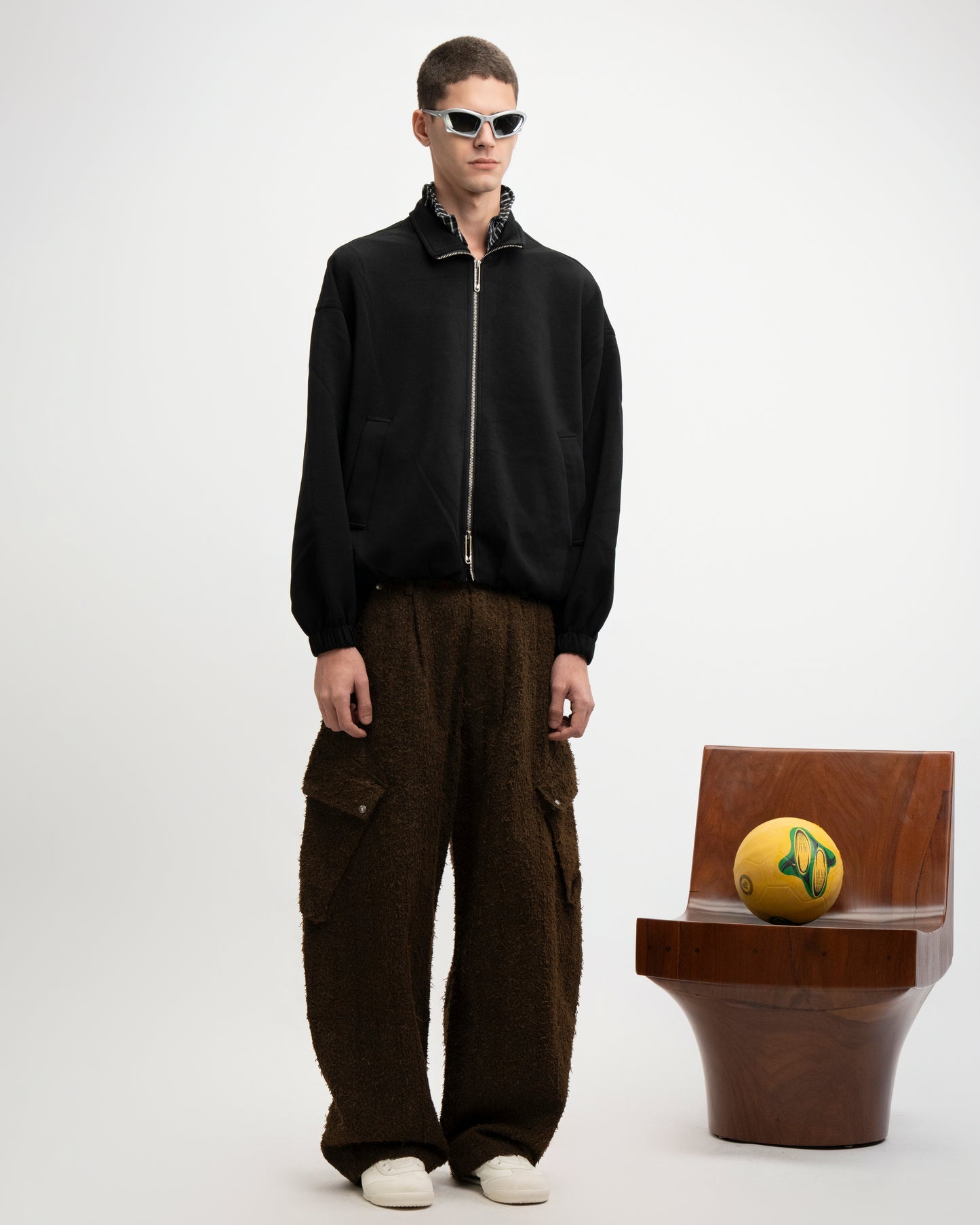 Stand Collar Zip Jacket