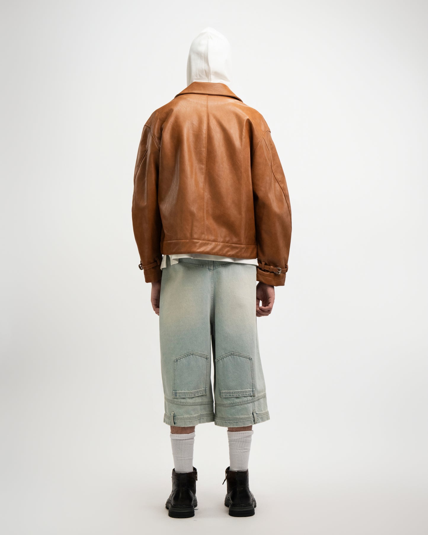 Amber Leather Zip Jacket