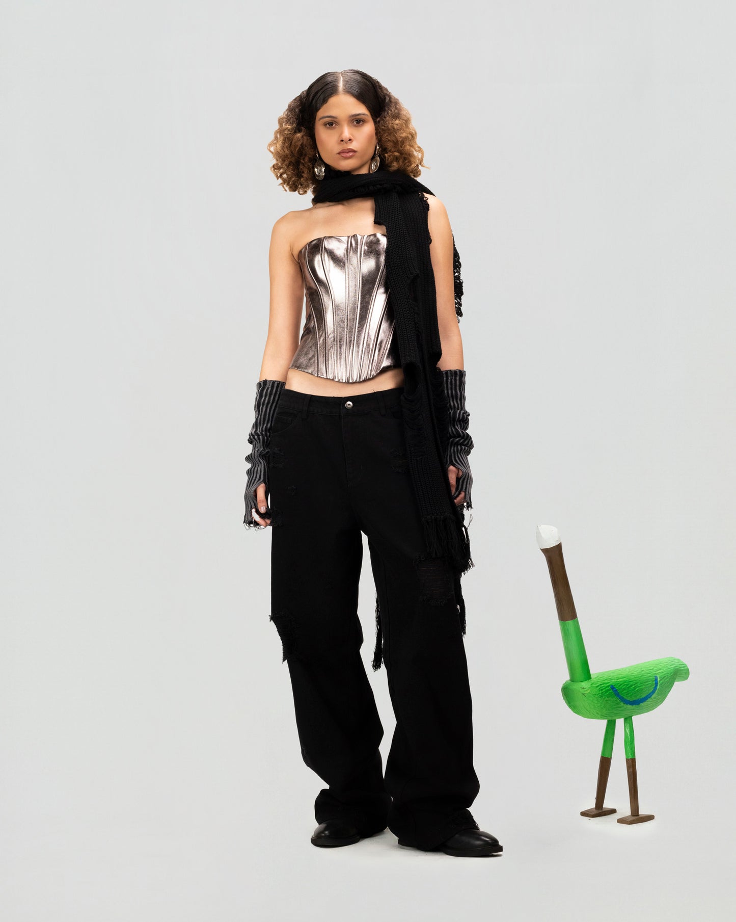 Molten Line Corset Top