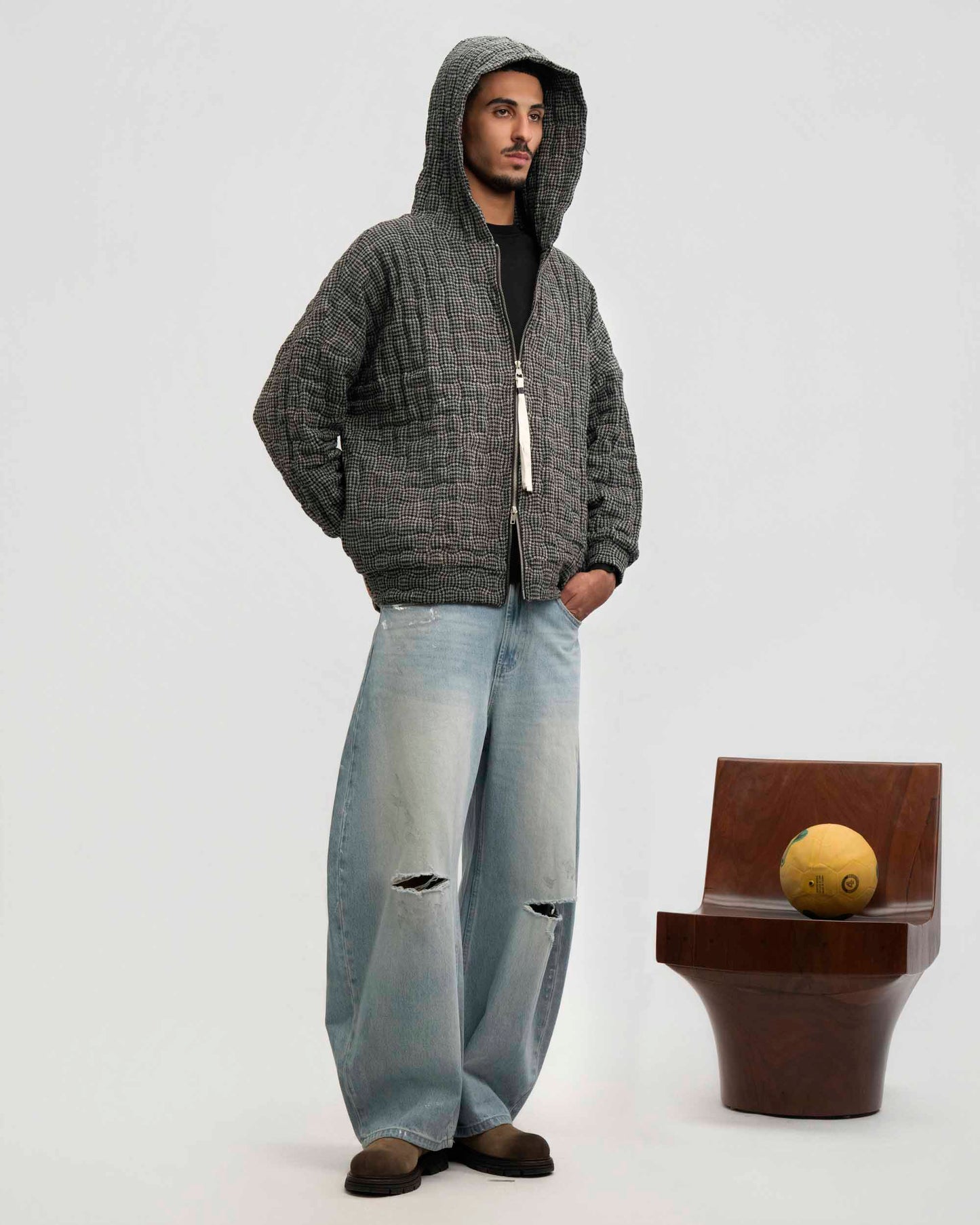 Crossgrain Hood Jacket