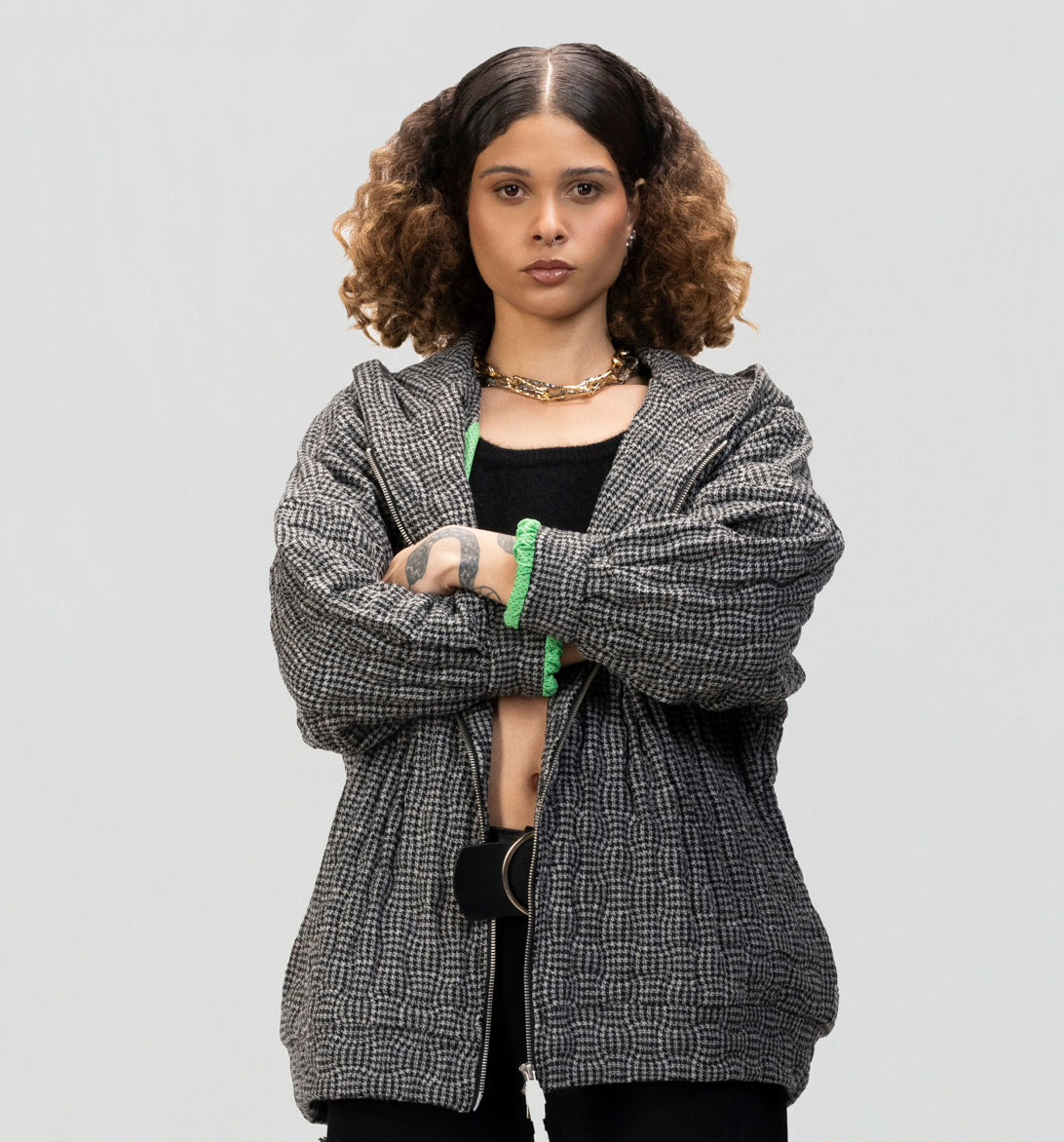 Crinkle Zip Jacket