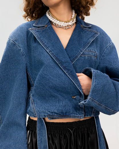 Wrapline Denim Jacket