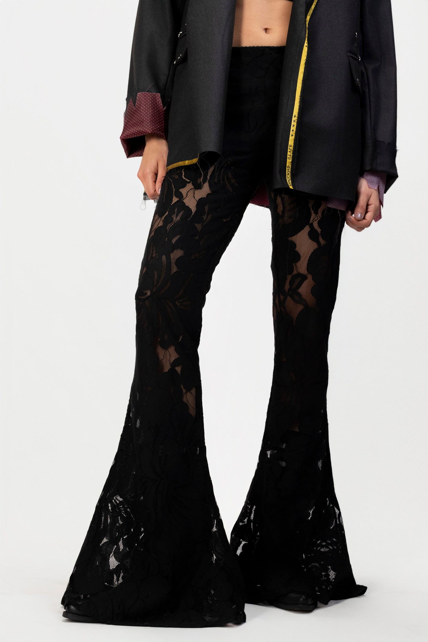 Noir Lace Flare Pant