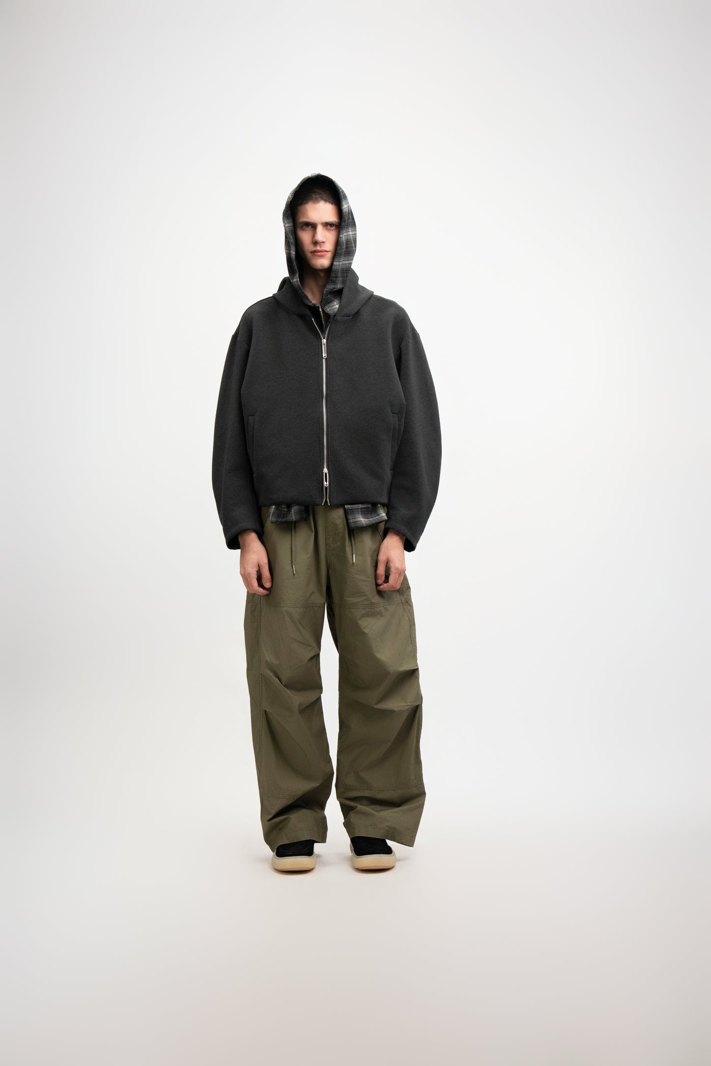 Wrap Hood Zip Hoodie