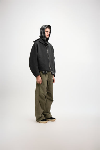 Wrap Hood Zip Hoodie