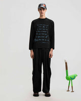 Margin Notes Long Sleeve Tee — Black