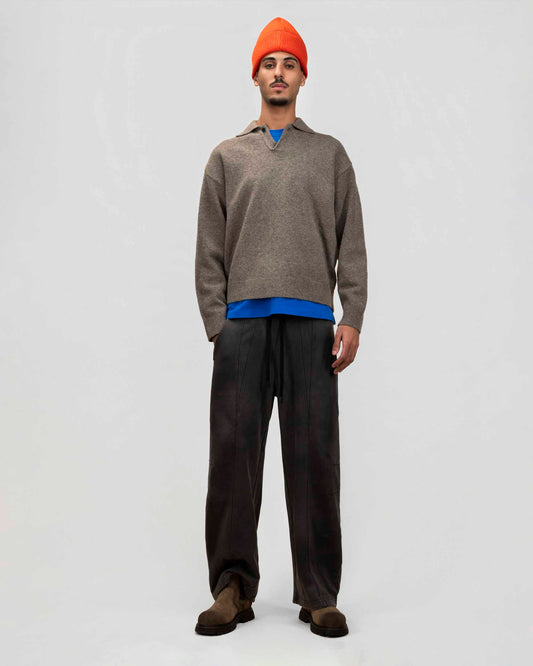 Offset Collar Pullover
