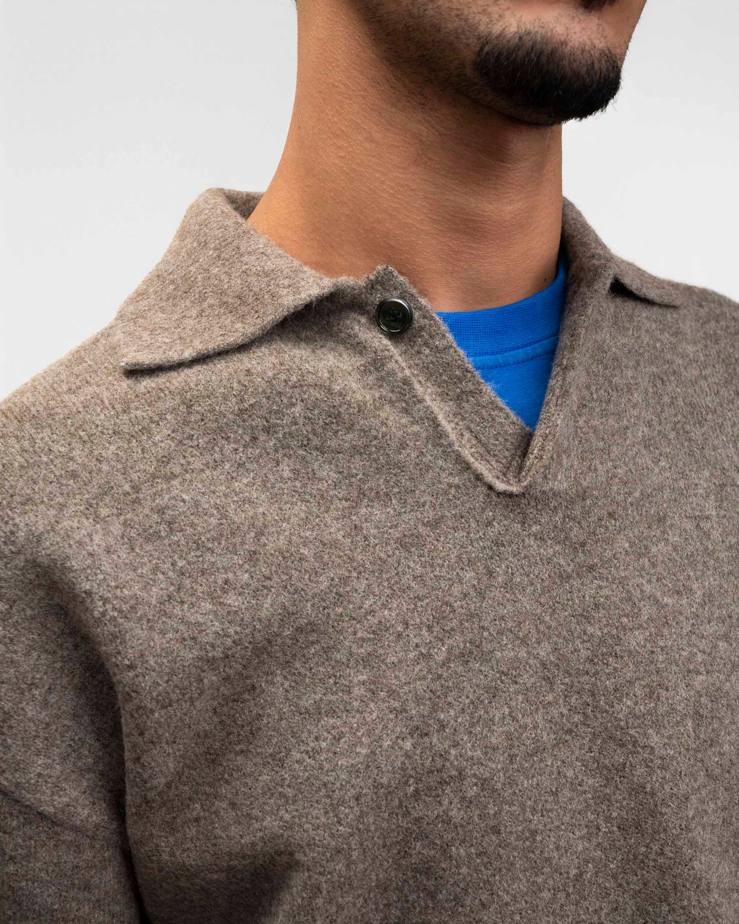Offset Collar Pullover