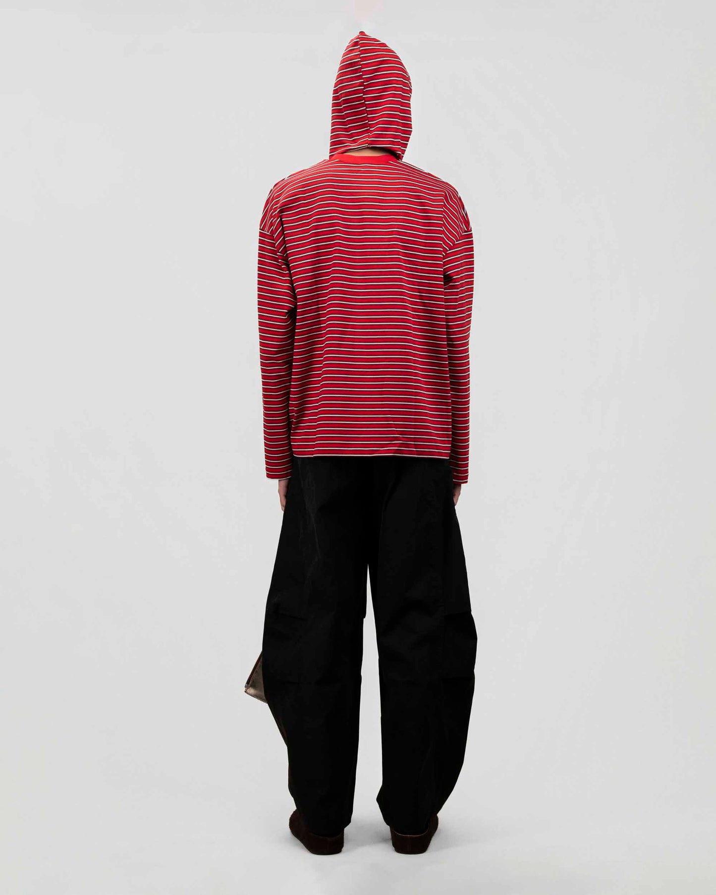 Wrapped Stripe Hood Top