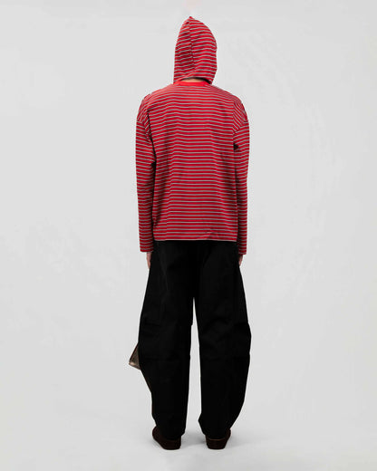 Wrapped Stripe Hood Top