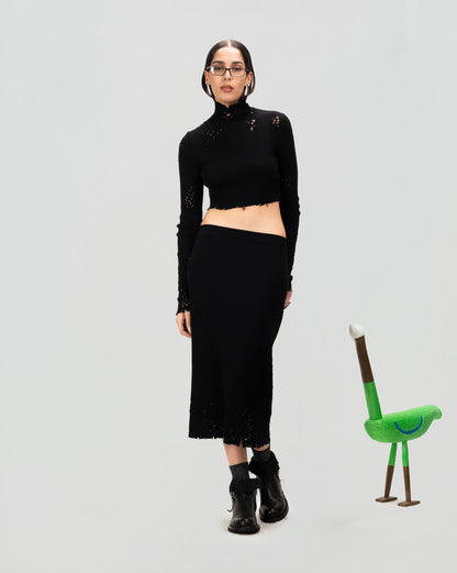 Afterdark Knit Midi Skirt