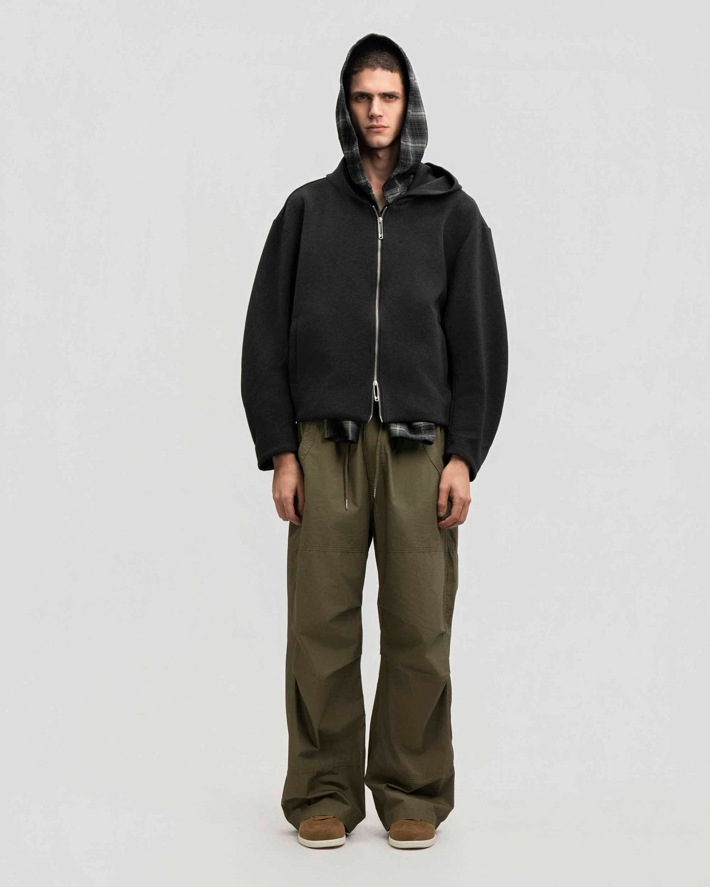 Wrap Hood Zip Hoodie