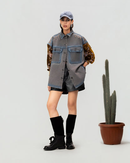Rivet Panel Overshirt