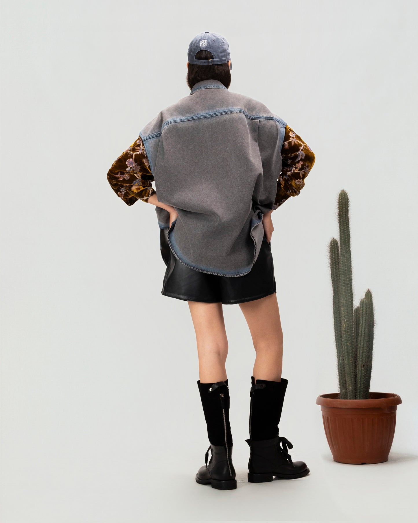 Midnight Faux Leather Shorts