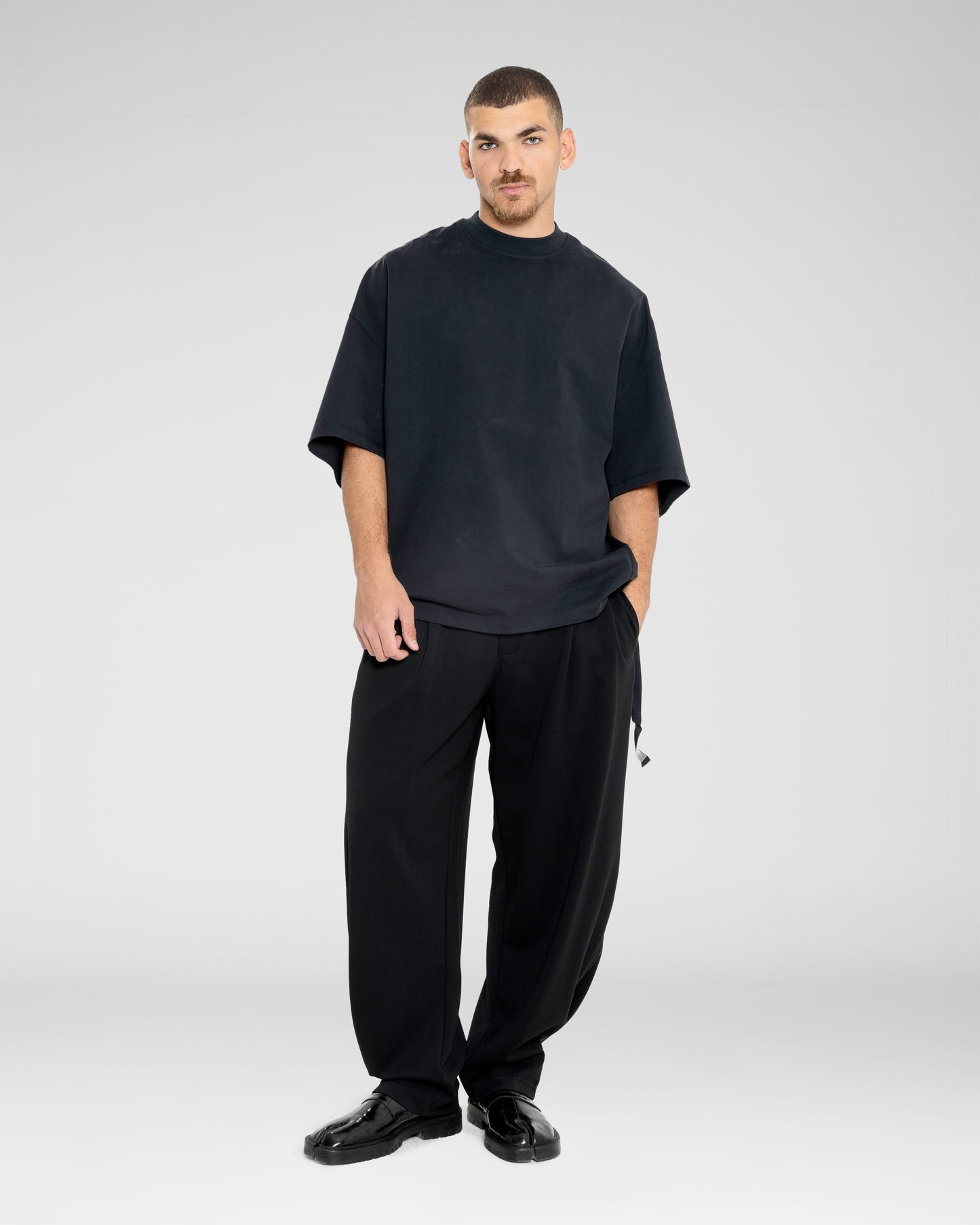 Heavyweight Mock Neck Tee