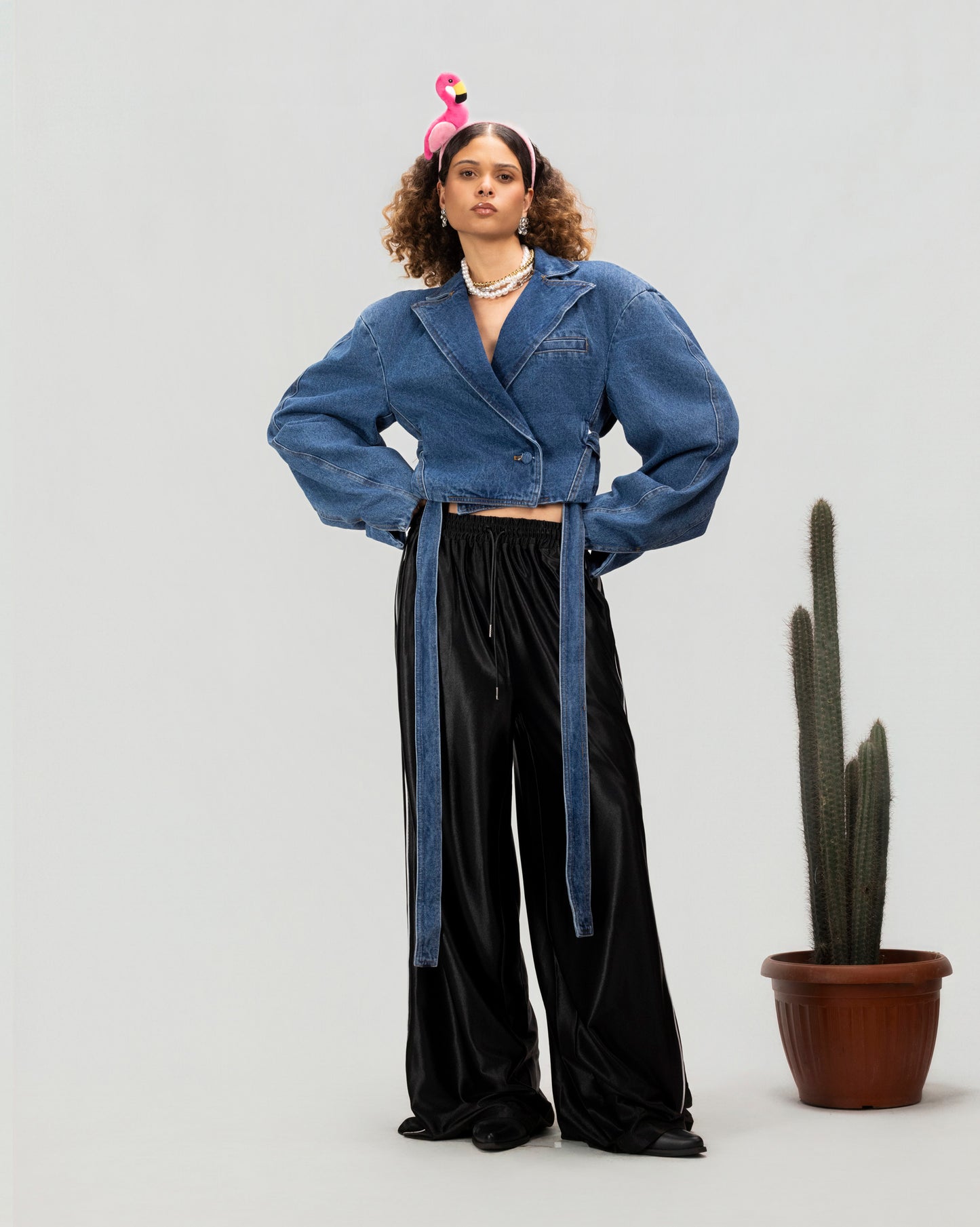 Wrapline Denim Jacket