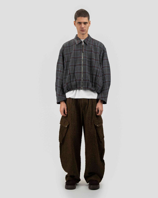 Plaid Field Zip Jacket