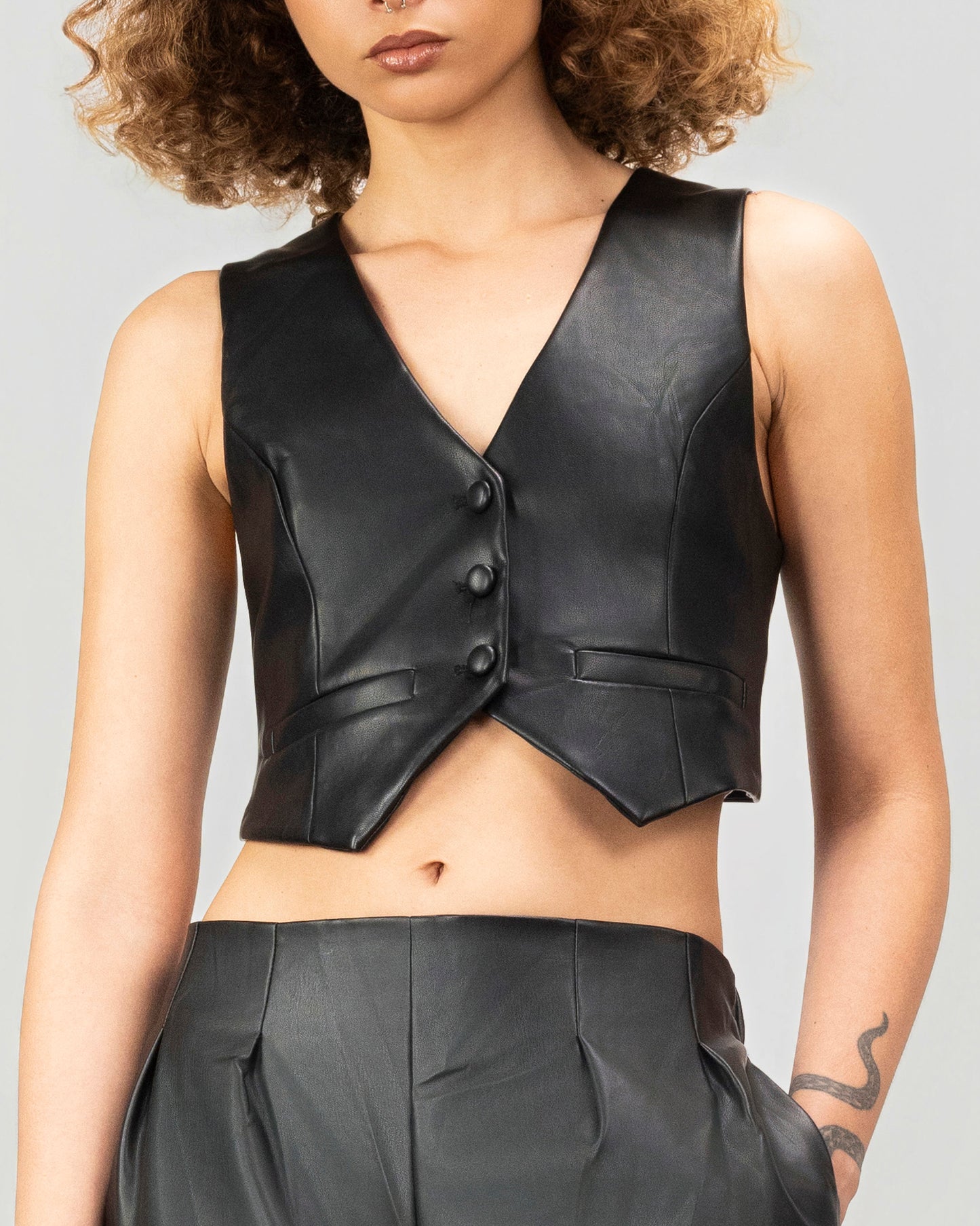 Noir Tailored Vest