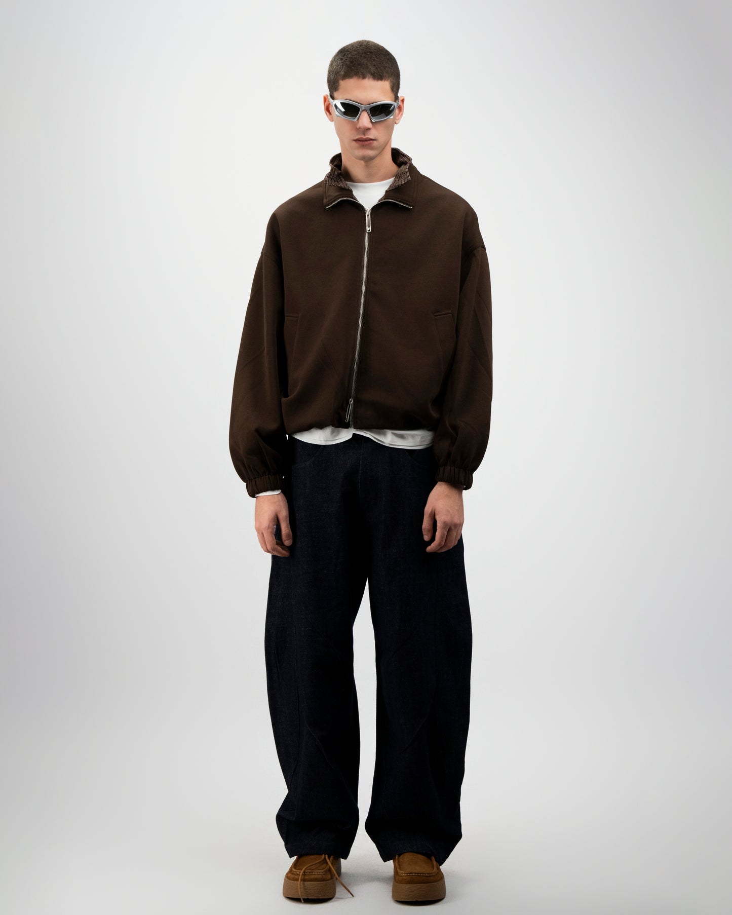 Stand Collar Zip Jacket