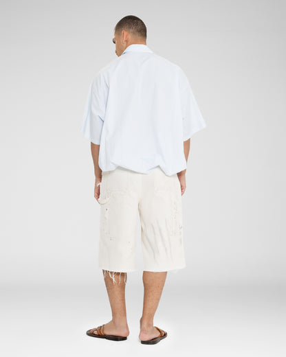 Canvas Splatter Cutoffs