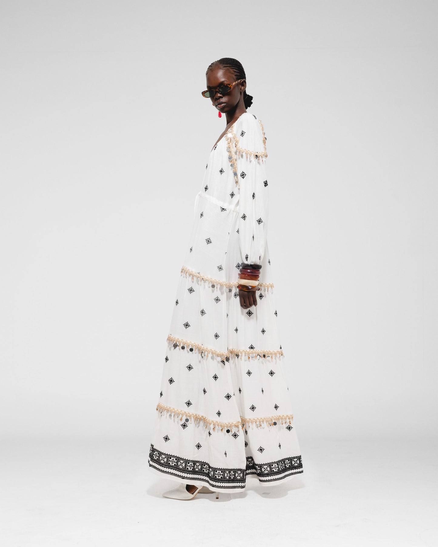 Pompom  Maxi Dress