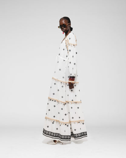 Pompom  Maxi Dress