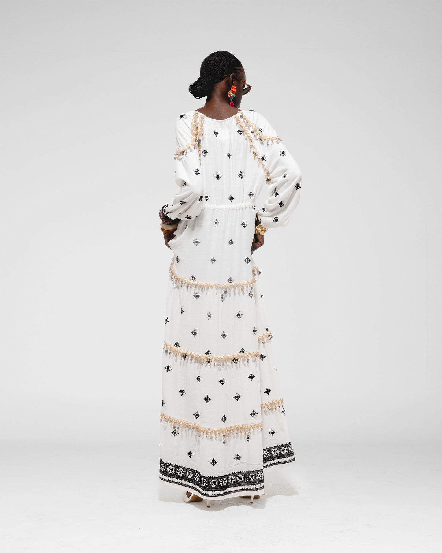Pompom  Maxi Dress