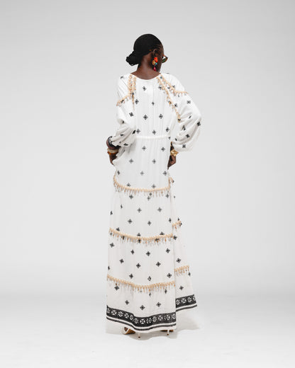 Pompom  Maxi Dress