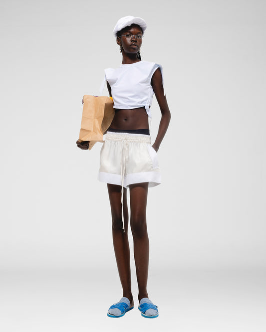 Side-Tie Crop Tee