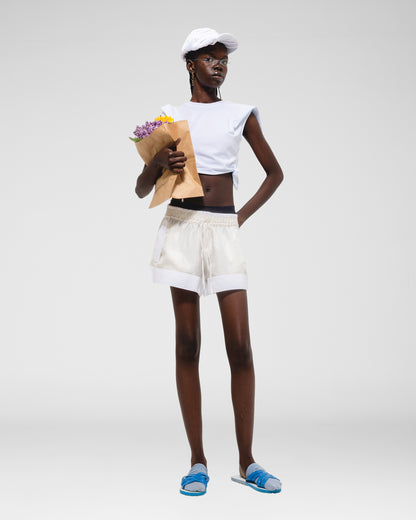 Shadow Play Drawstring Shorts