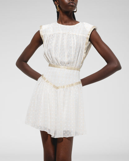 Embellished Trim Mini Dress
