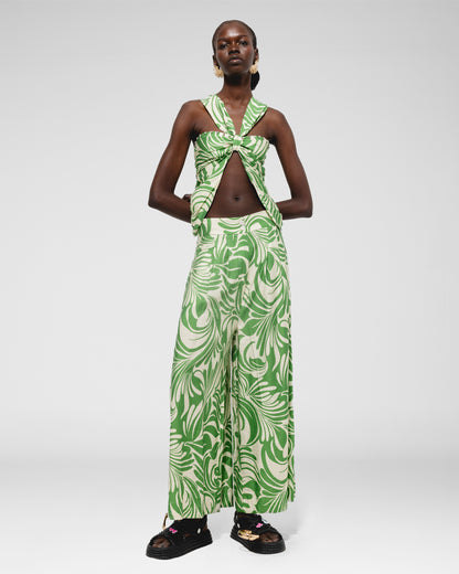 Coastal Flourish Halter Top