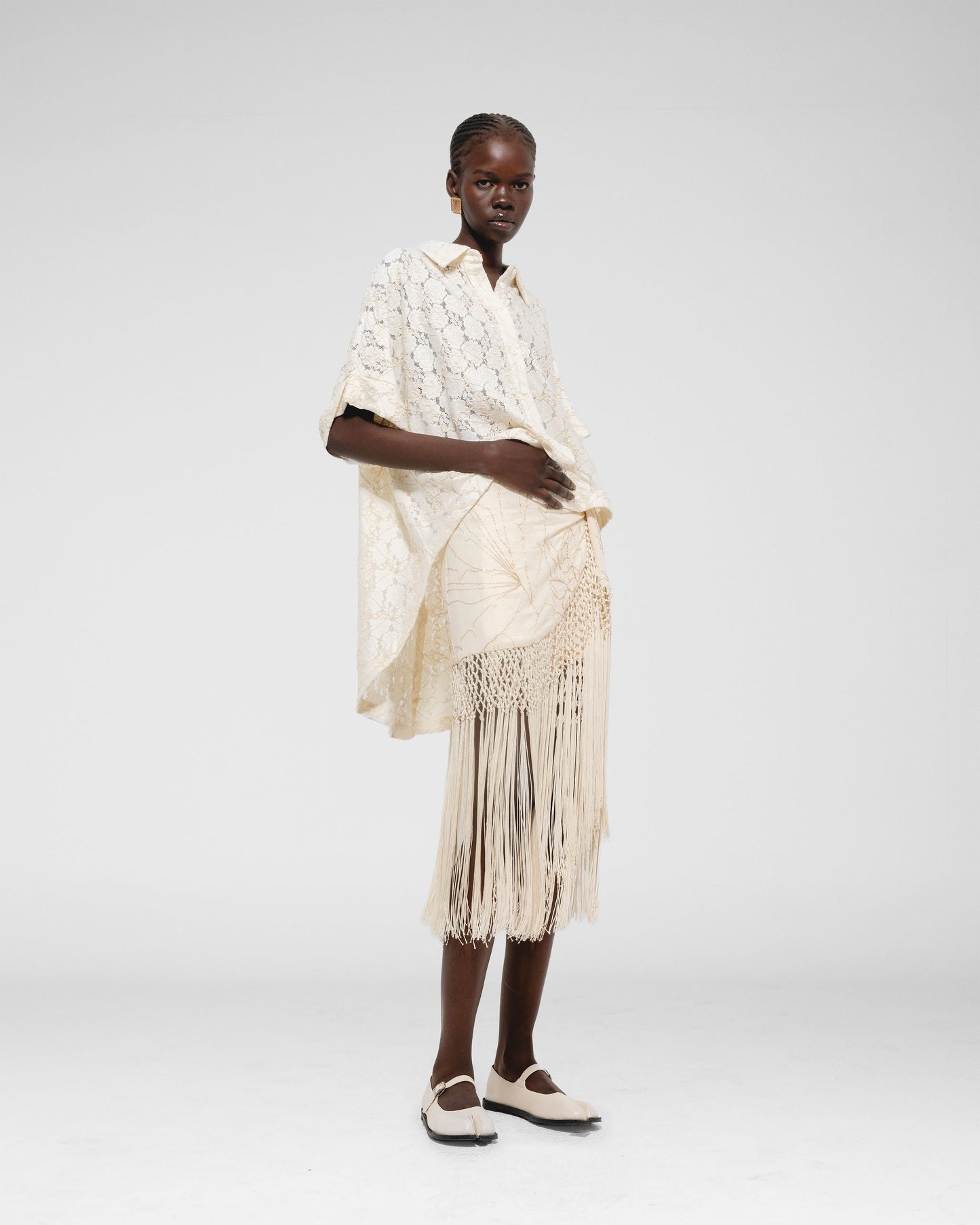 Fringe Detail Skirt 
