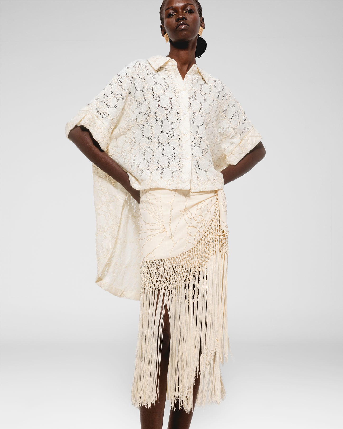 Luz Fringe Skirt