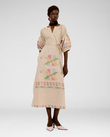 Mosaic Dress — Beige
