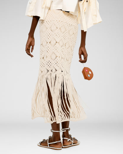 Macramé Fringe Skirt