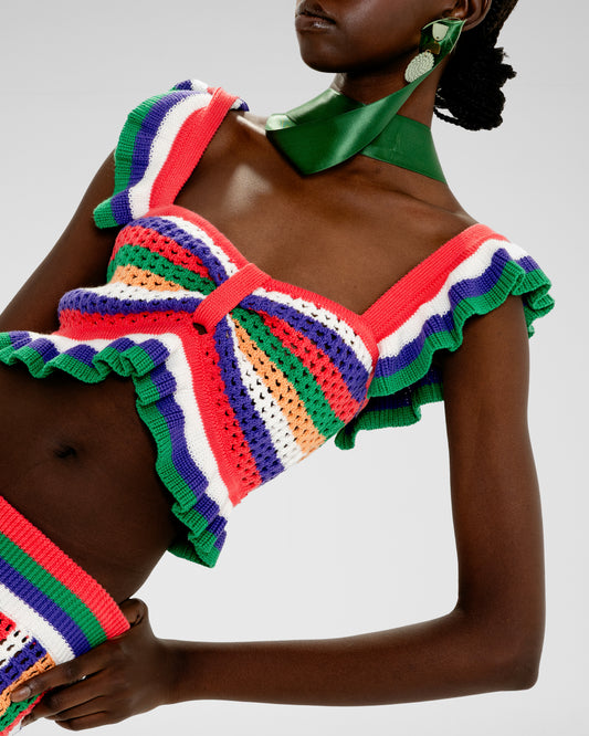 Rio Ruffle Knit Top