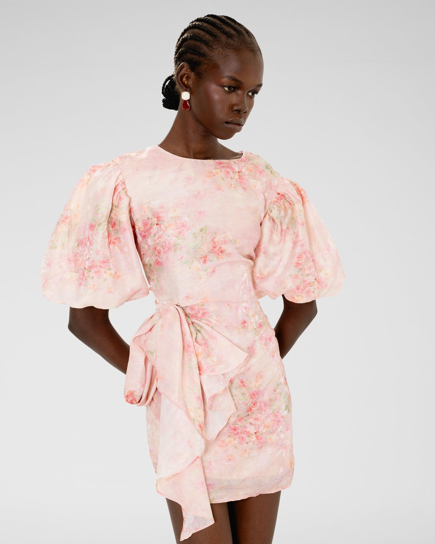 Ethereal Bloom Mini Dress