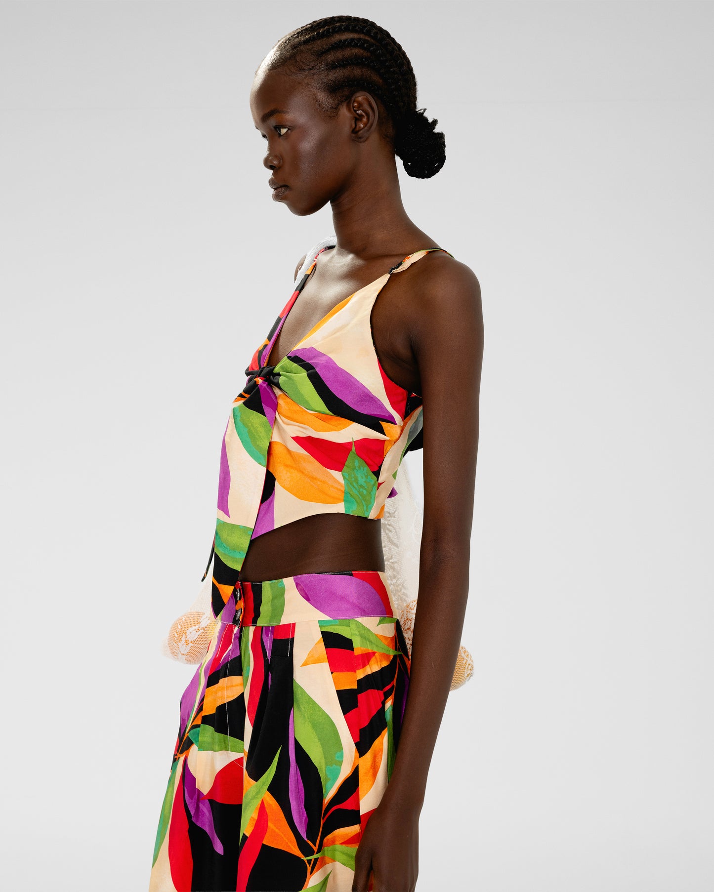 Tropical Bloom Wide-Leg Pants 