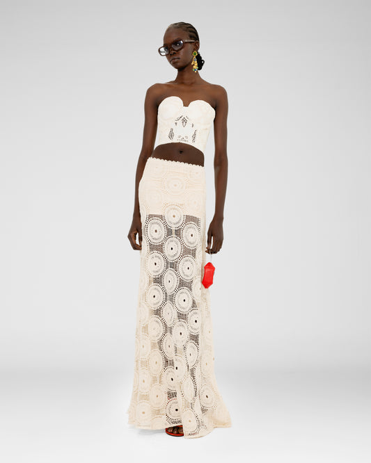 Loops Crochet Maxi Skirt