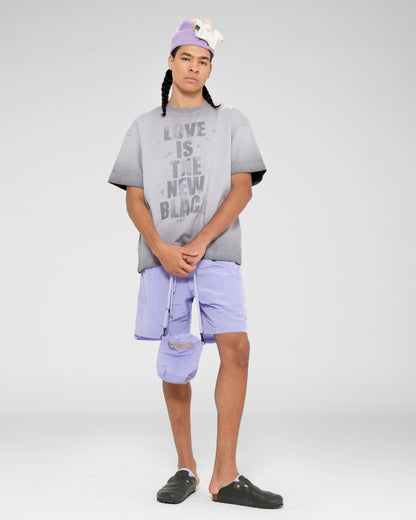 Graphic Fade Tee in Grey