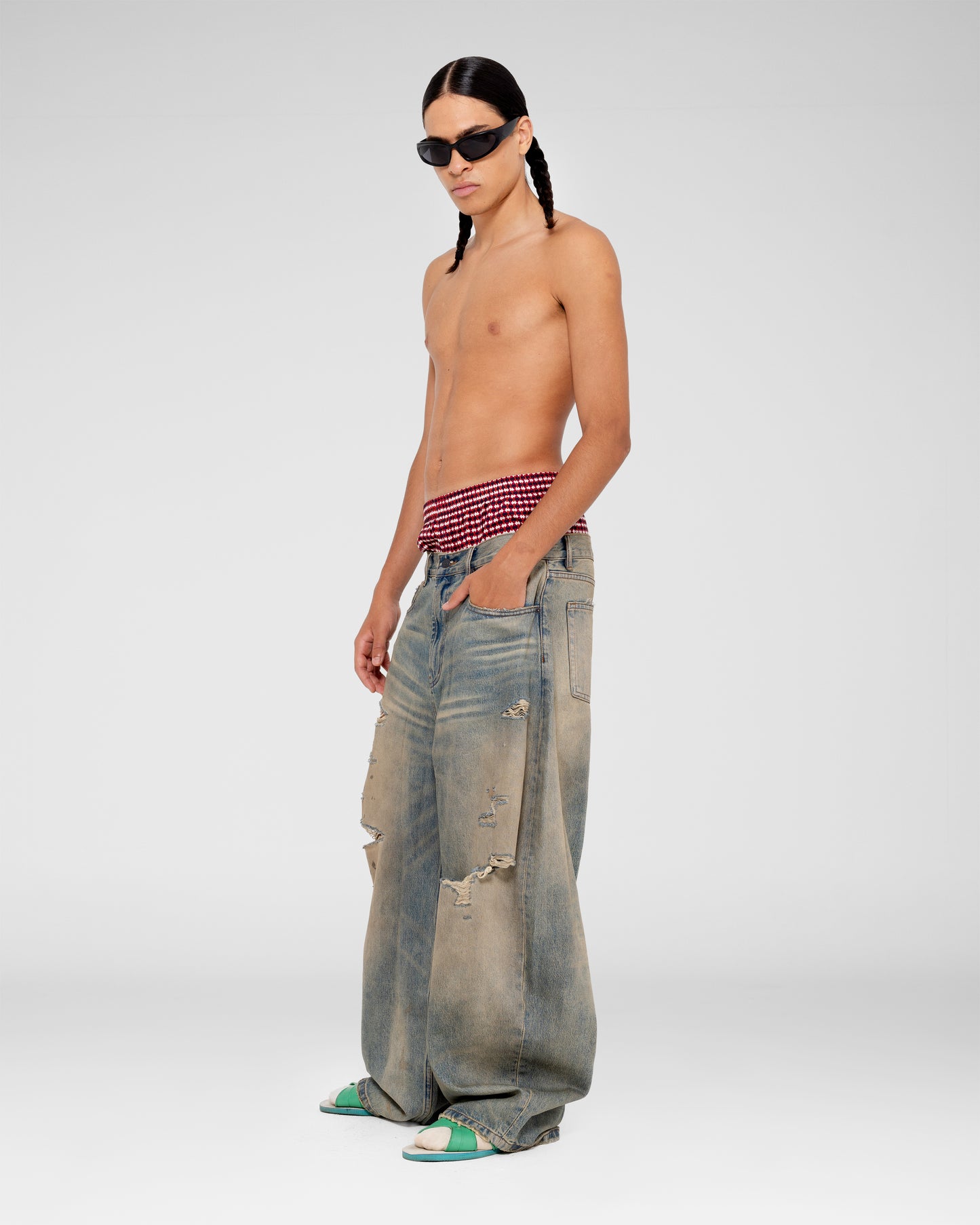 Wreckage Wide Jeans