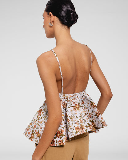Meadow Bloom Peplum Cami