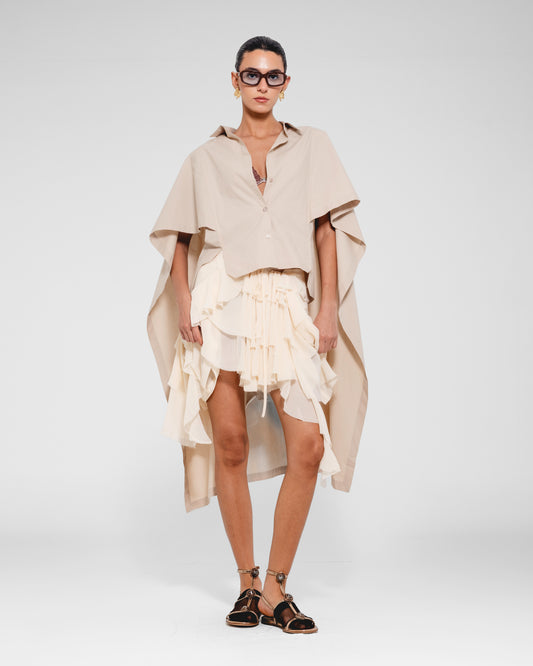 Cape Back Overshirt